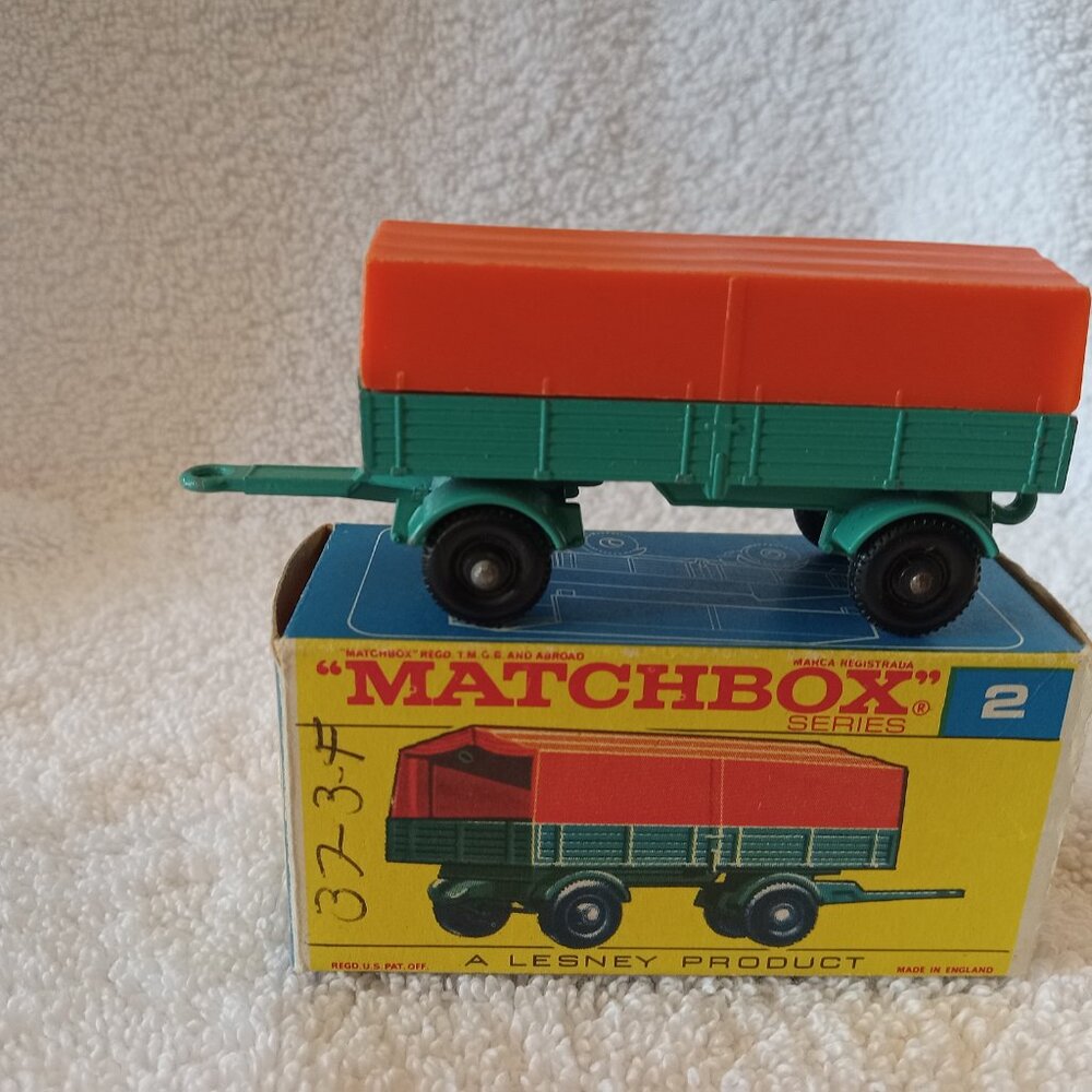 Vintage Lensey Matchbox Mercedes Trailer 2-D plus Box - Picture 2 of 12
